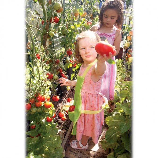 Garden Apron Green with Ladybug