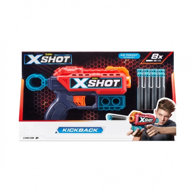 X-Shot Excel Kickback Blaster 8 Darts