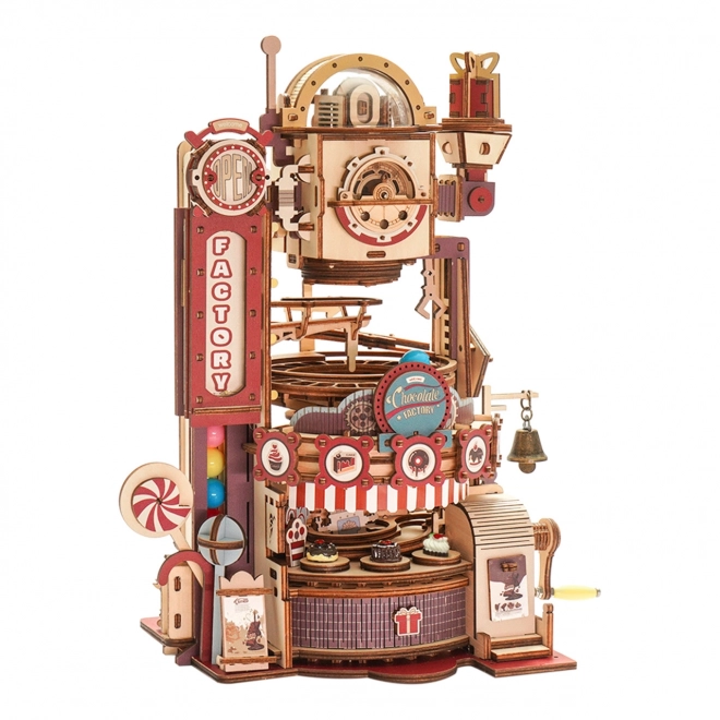 Rokr Chocolate Factory Marble Run with LED Lights