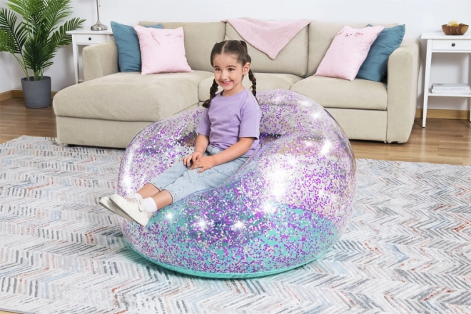 Inflatable Glitter Chair Glitter Dream