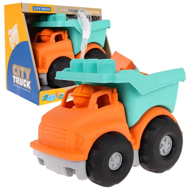 Eco-friendly Dump Truck with Blocks