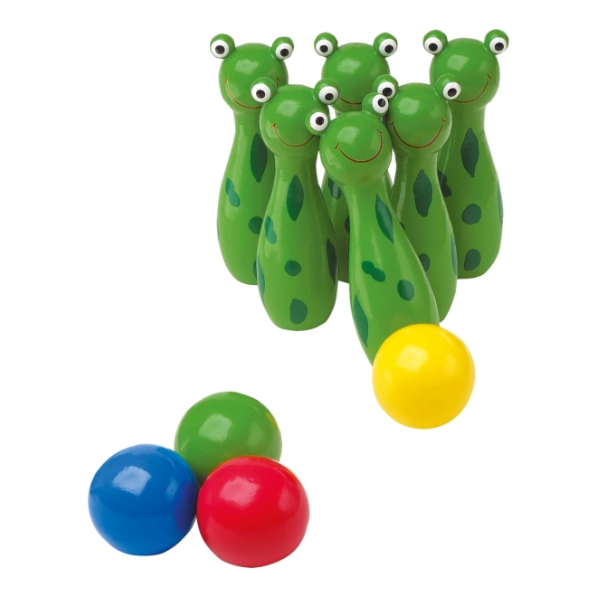 Small Foot Froggy Bowling Set