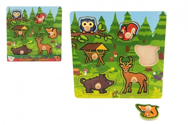 Wooden Puzzle My First Forest Animals