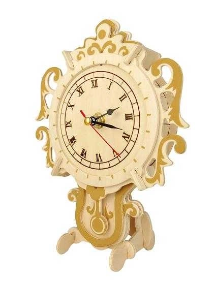 Woodcraft Wooden 3D Puzzle Clock Kit