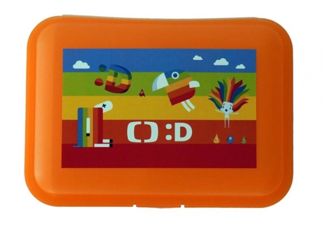 Decko Lunch Box with Compartment Orange