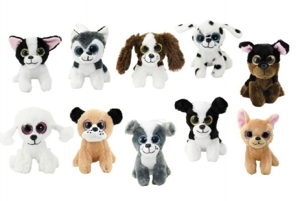 Plüschhund mit Geräuschen 15 cm