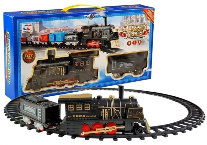 Classic Train Set with Locomotive and Wagon