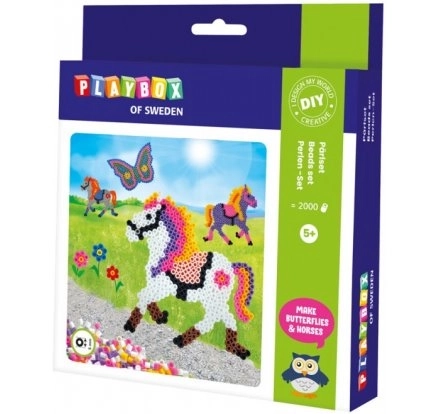 Playbox Fuse Beads Set Horses and Butterflies 2000 pcs