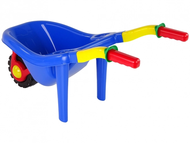 Large Colorful Blue Garden Wheelbarrow