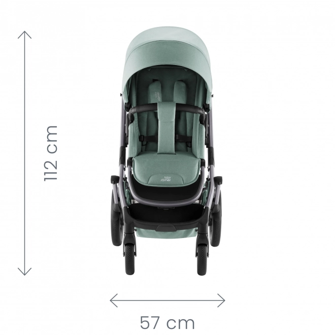 Smile 5Z Lux Stroller Set with Deep Carrycot Linen Grey