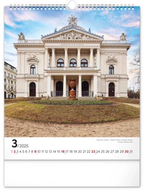 Wall Calendar Brno 2025