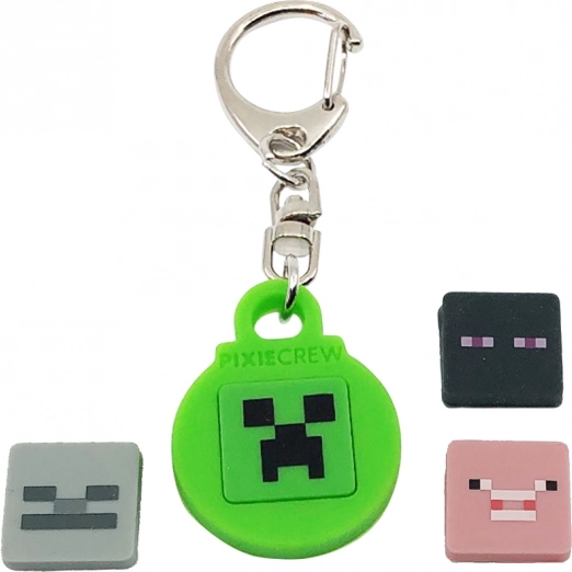 PIXIE CREW kruhová klíčenka s tematickými multipixely MINECRAFT