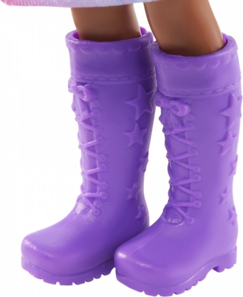 Iconic purple shoes