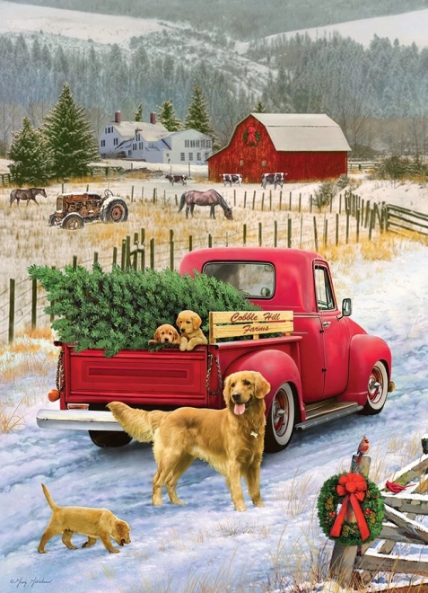 Christmas on the Farm Puzzle 1000 Pieces