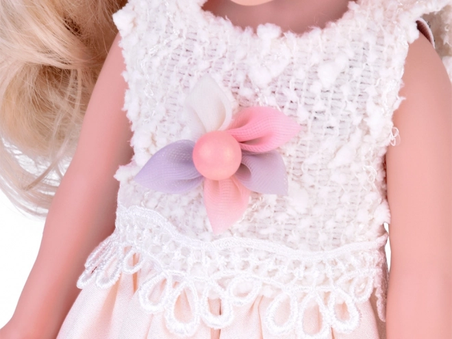 Elegant Doll with Hat and Long Blonde Hair