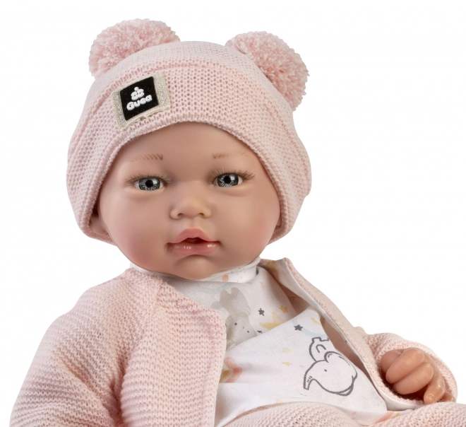 Realistic Baby Doll with Soft Cloth Body 36 cm