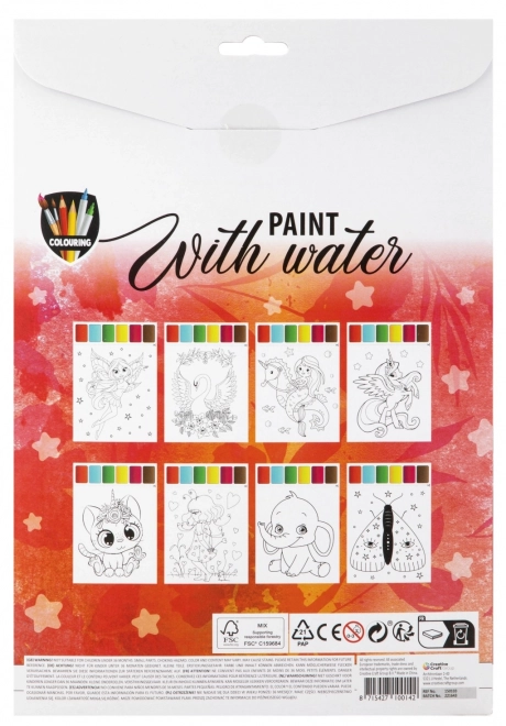 Water Magic Coloring Book with Brush