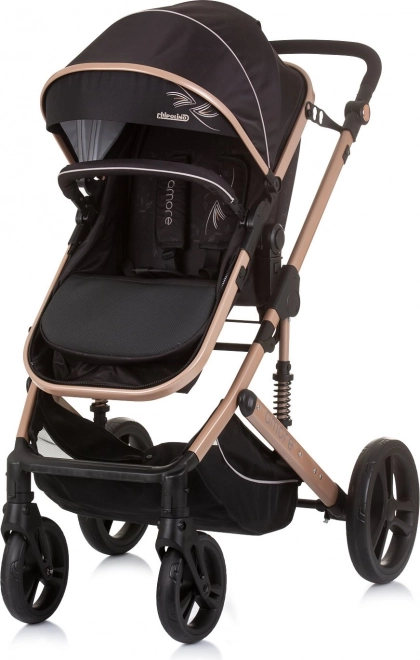 Chipolino stroller Amore 2-in-1 Jungle – Obsidian, Gold