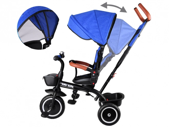 Tiny Bike 3-in-1 Kids Tricycle with Canopy – blue