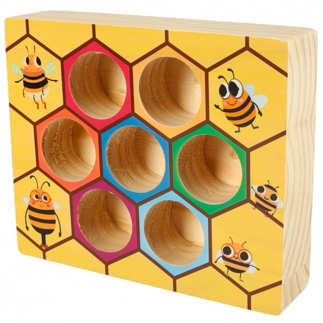 Wooden Montessori Honeycomb Game