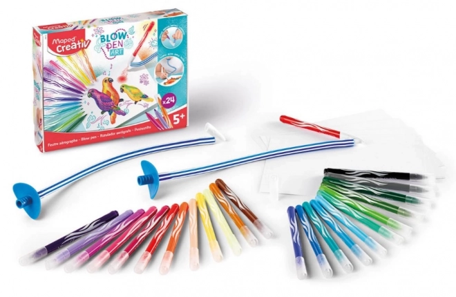 Maped Blow Pens Set 24 Colors