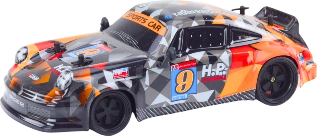RC auto na daljinsko upravljanje 1:18 gumene drift gume narančasta