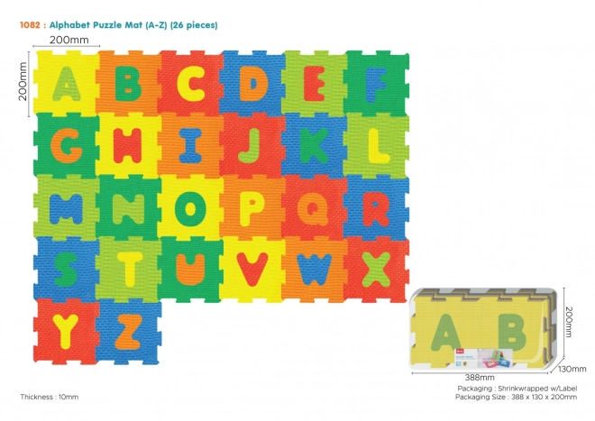 Alphabet Foam Puzzle Mat for Kids