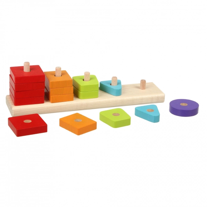 Cubika Sort and Stack Wooden Puzzle Set