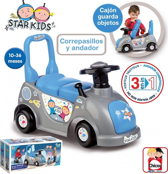 Kids Ride-On 3-in-1 Blue