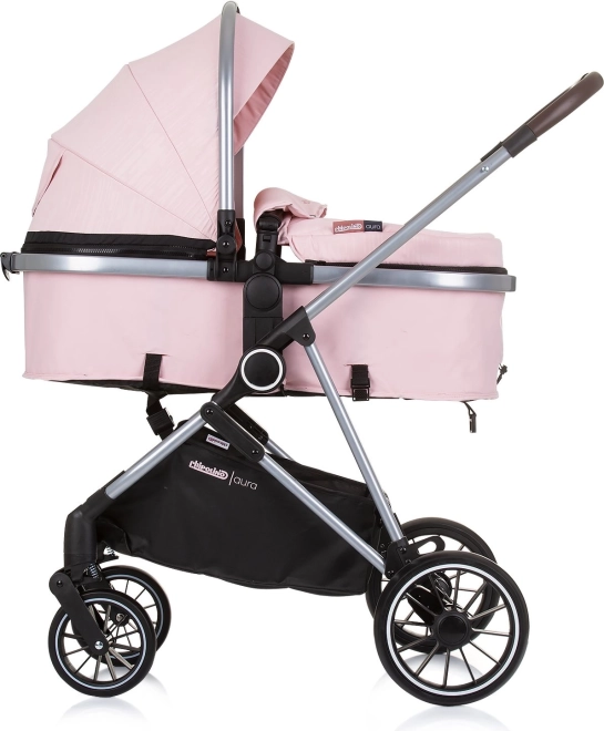 Chipolino Aura 2-in-1 Stroller Flamingo