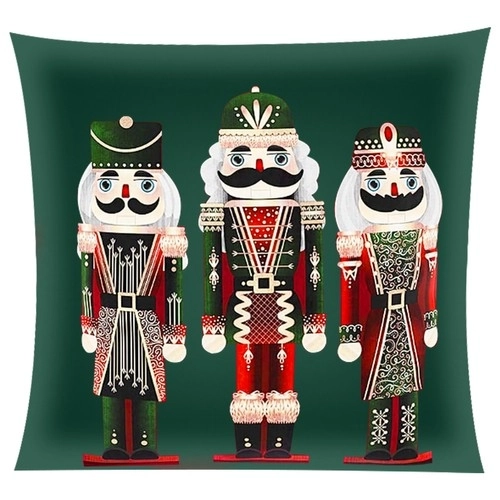 Decorative Christmas Cushion Cover Nutcracker 40x40cm