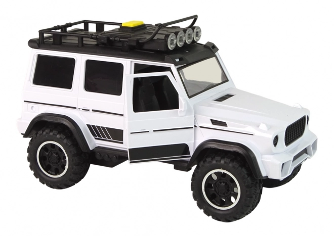 White Off-Road Toy Car with Sound and Lights