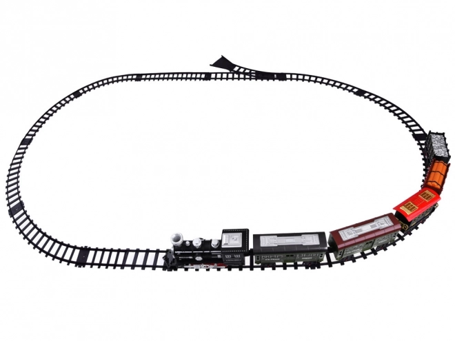 Set trenino a vapore con luci e suoni