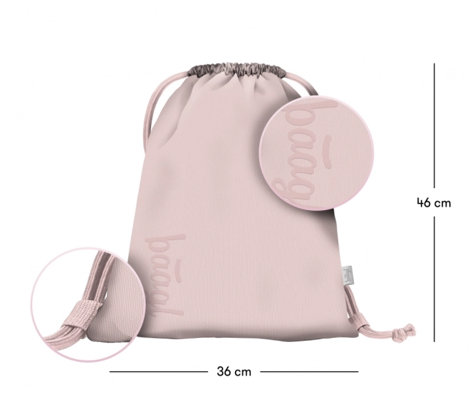 Set Scuola BAAGL Core Creamy: Zaino, Astuccio, Sacca