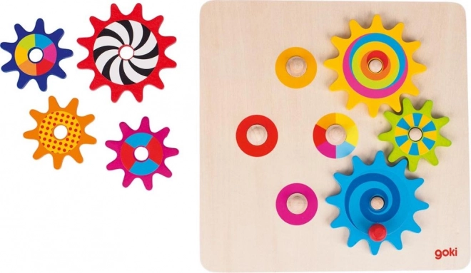 Goki Wooden Gear Puzzle