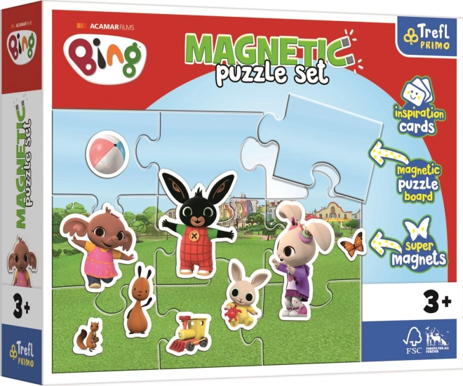 Magnetic Puzzle Set Fun World of The Rabbit Bing