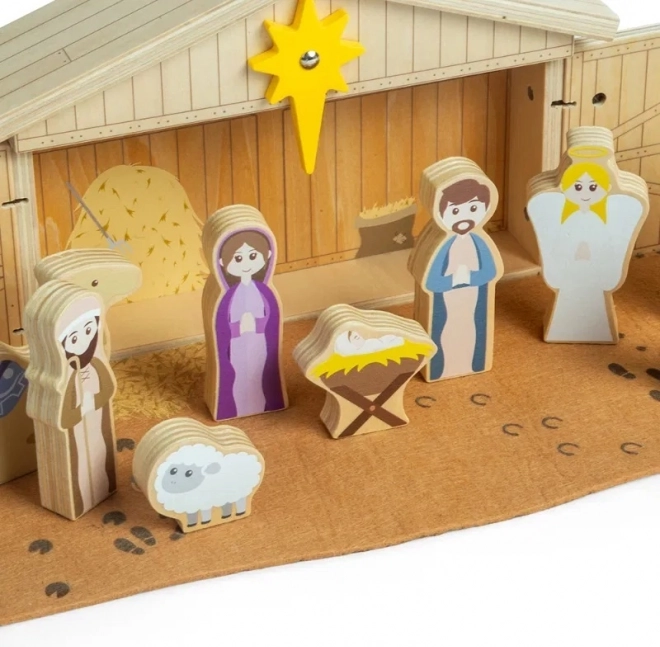 Bigjigs Toys Wooden Christmas Nativity Scene