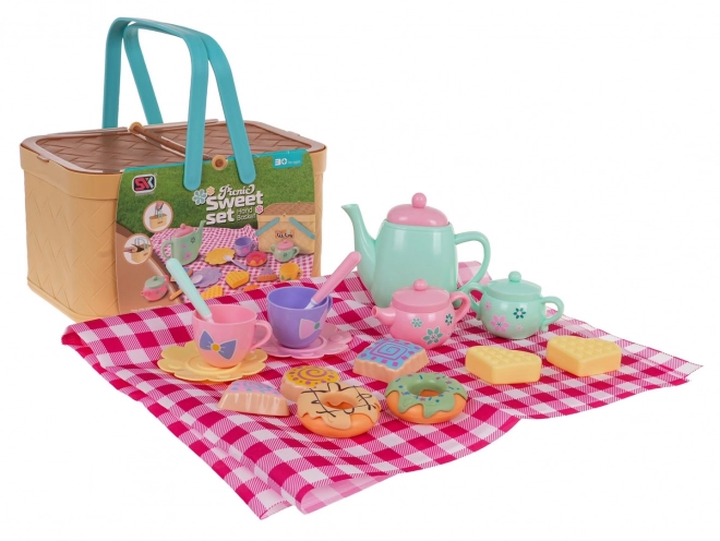 Children's Picnic Basket Set with Accessories