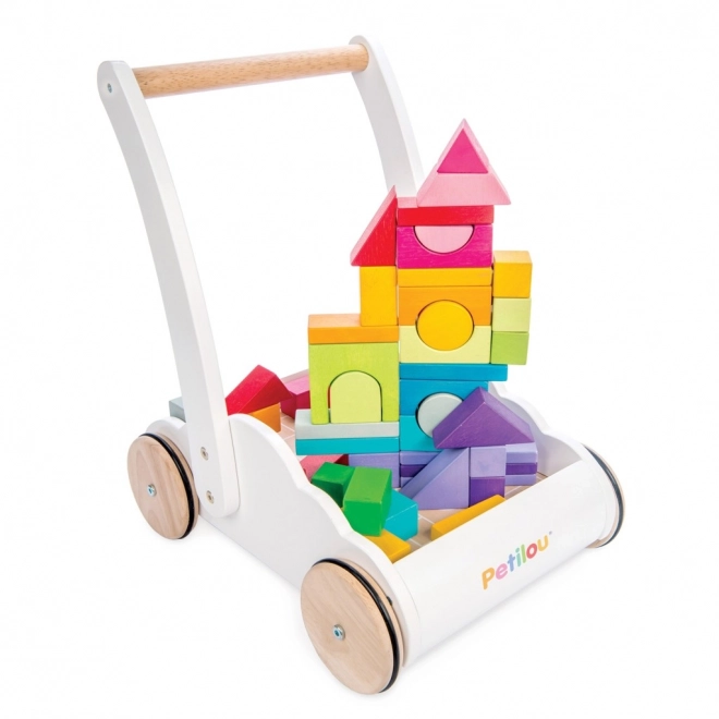 Le Toy Van Petilou Rainbow Block Cart