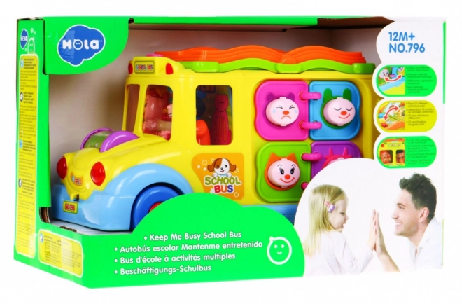 Colorful Interactive Bus Toy