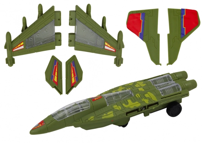 Military Jet Toy with Lights and Sounds