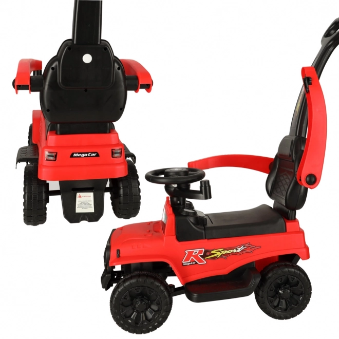 Ride-On Push Walker Off-Road Car with Sound and Lights Red