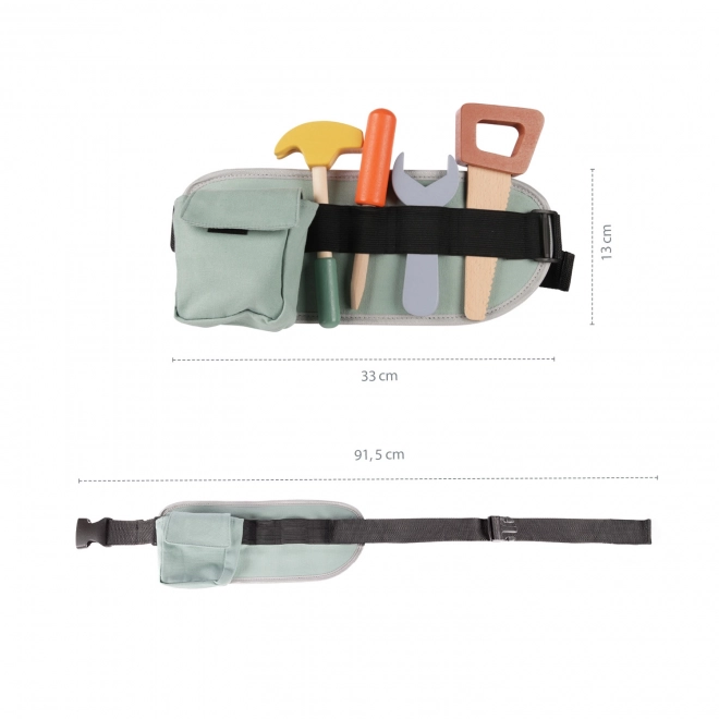 Wooden Tool Set with Belt