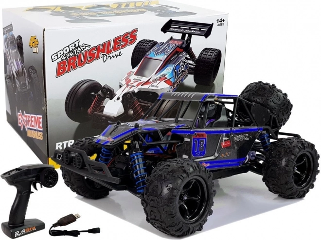 Remote Control Off-Road Buggy 1:18 Blue