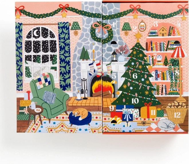 Galison Christmas Home Advent Calendar Puzzle