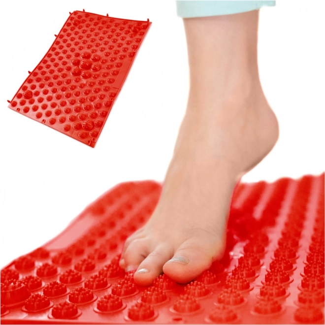 Red Sensory Massage Mat for Children