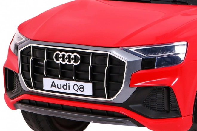 Audi Q8 na akumulátor pre deti červený s ovládačom