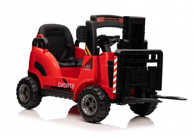 Battery-Powered Forklift Red