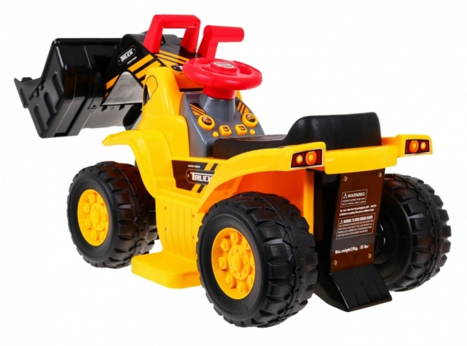 Children's Battery-Powered Digger with Helmet and Sounds