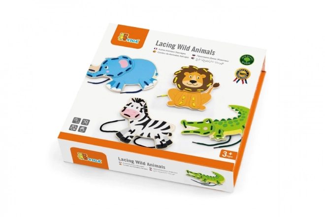 Wooden Animal Threading Set